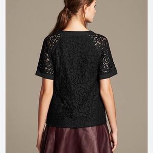 Banana Republic Black Lace Blouse